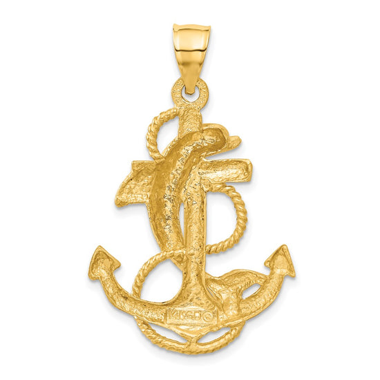 Gold Polished Dolphin Pendants