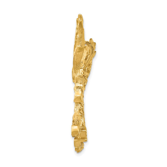 14k Large Cut-out Wings Eagle Charm