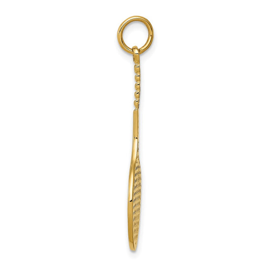 Gold Polished Tennis Pendants