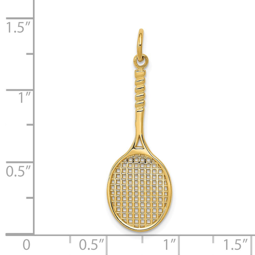 Gold Polished Tennis Pendants