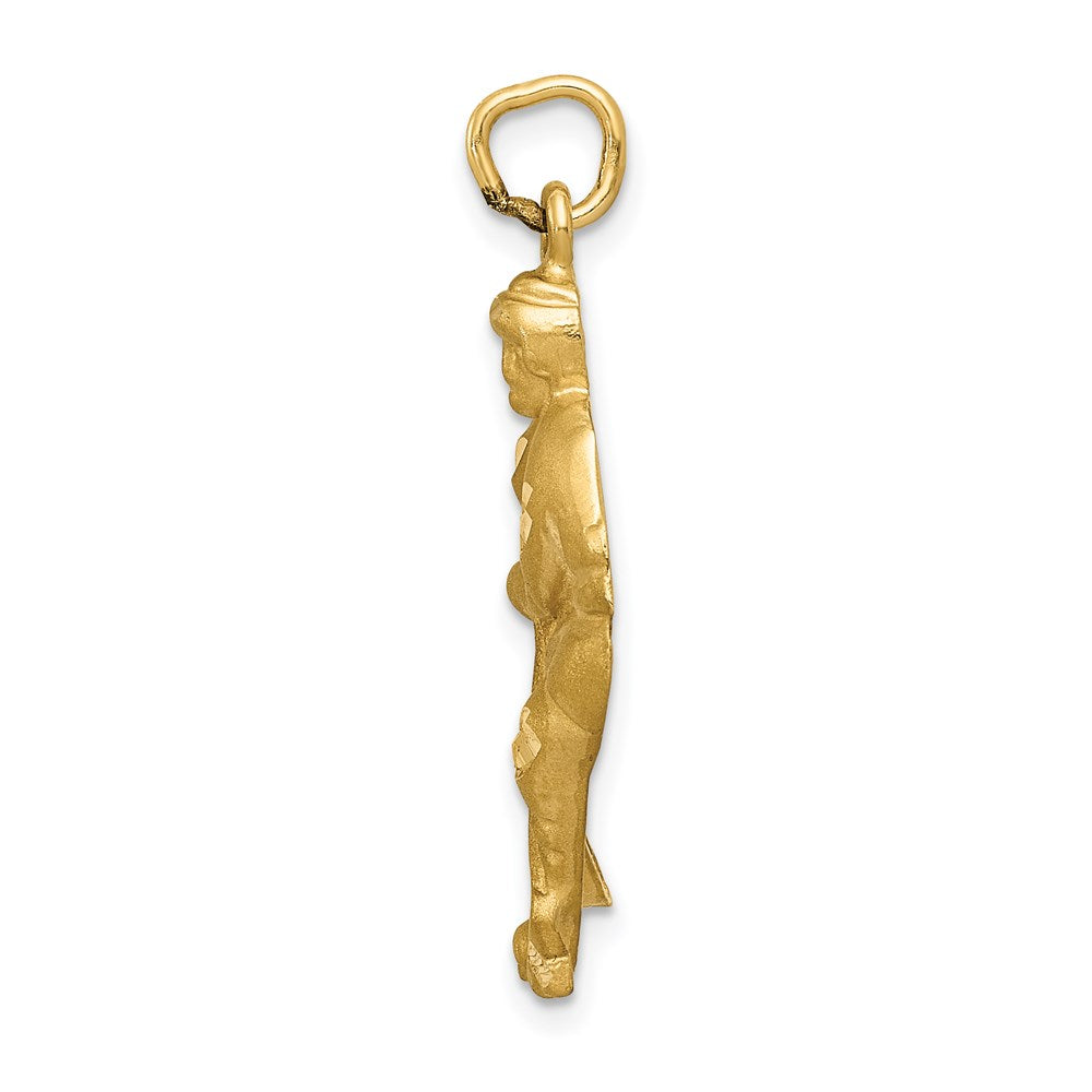 Gold Polished Hockey Pendants