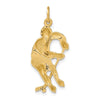 Gold Polished Hockey Pendants