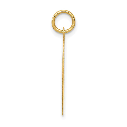 14k WRESTLING 19mm Engravable Disc Charm