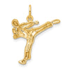 Gold Polished Karate Pendants