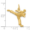 Gold Polished Karate Pendants