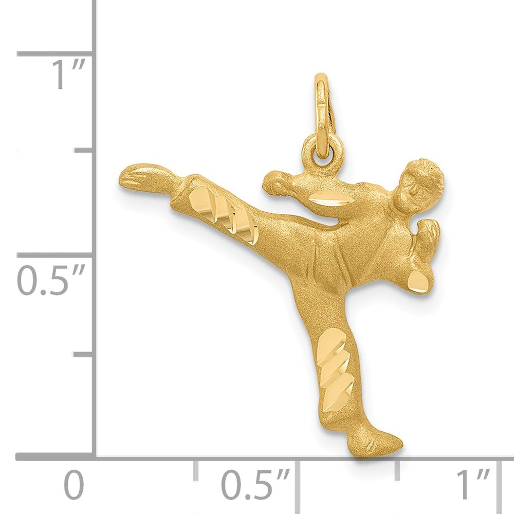 Gold Polished Karate Pendants