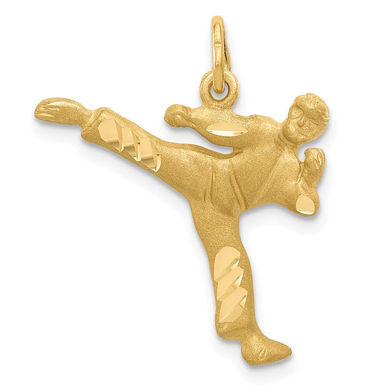 Gold Polished Karate Pendants