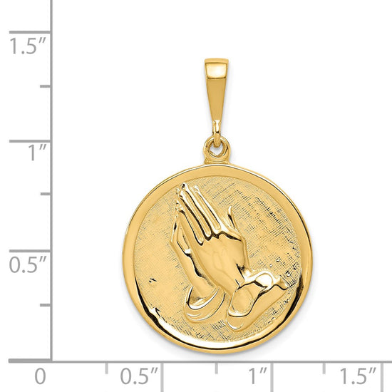 Gold Praying Hands Pendants