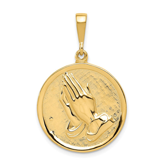 Gold Praying Hands Pendants