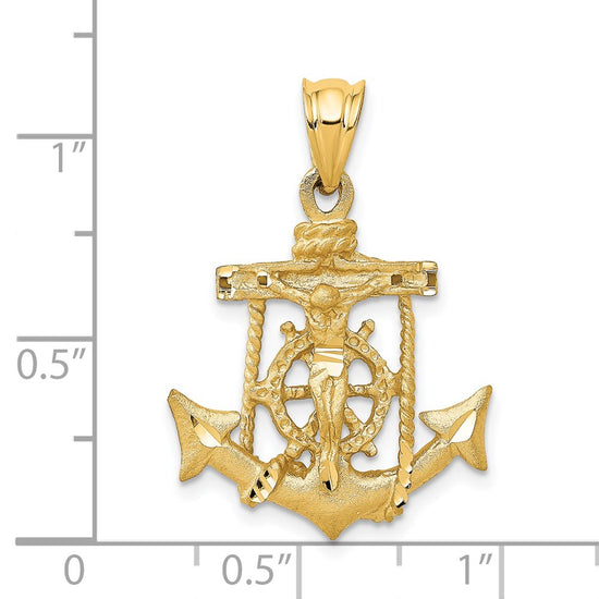 Gold Mariner Crucifix Pendants