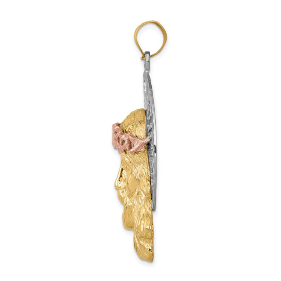 Gold Faces of Jesus Pendants