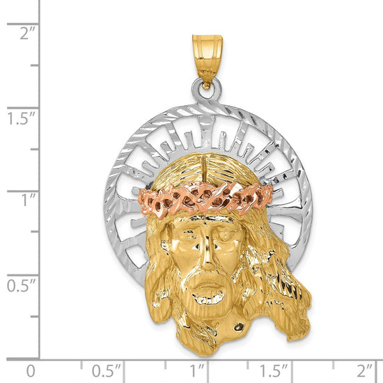 Gold Faces of Jesus Pendants