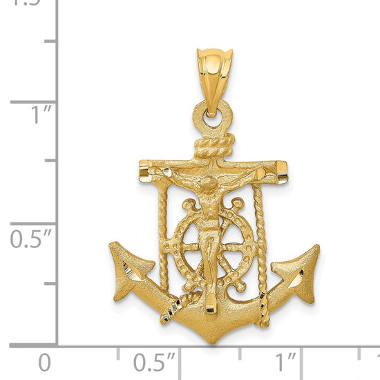 Gold Mariner Crucifix Pendants