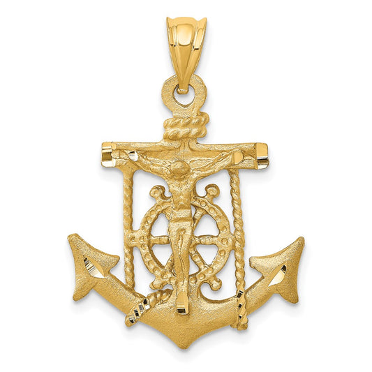 Gold Mariner Crucifix Pendants