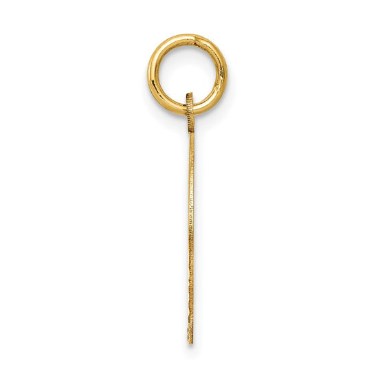 14k Polished CONFIRMATION with Dove Round Charm