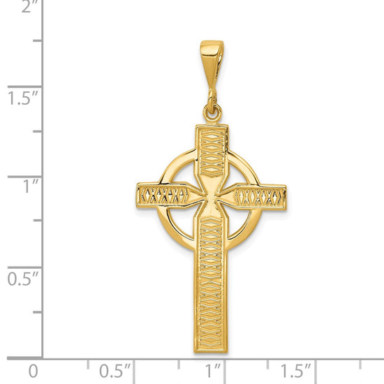 Gold Celtic Cross Pendant