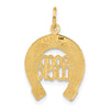 Gold Polished Horseshoe Pendants
