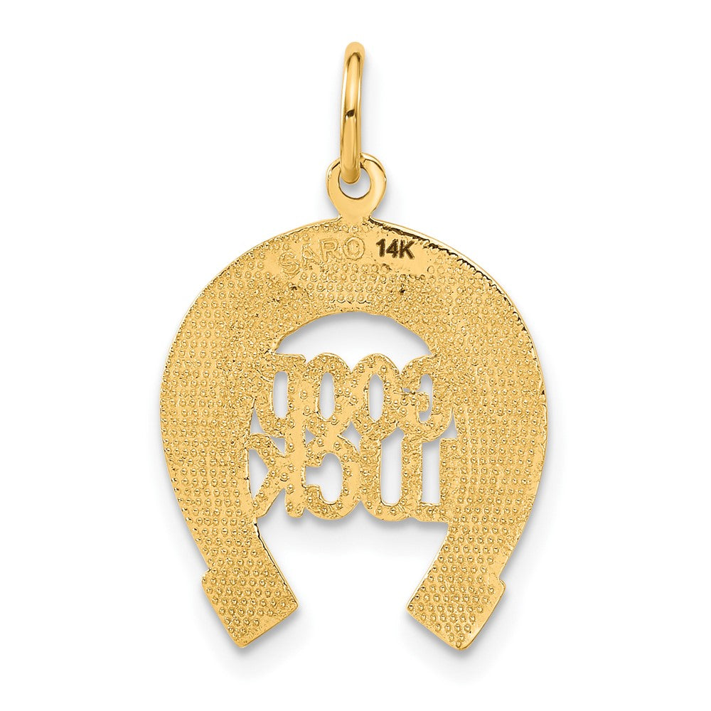 Gold Polished Horseshoe Pendants