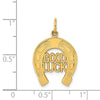 Gold Polished Horseshoe Pendants