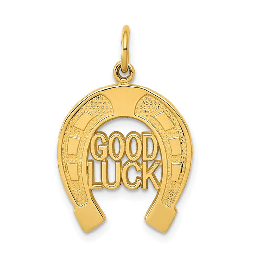 Gold Polished Horseshoe Pendants