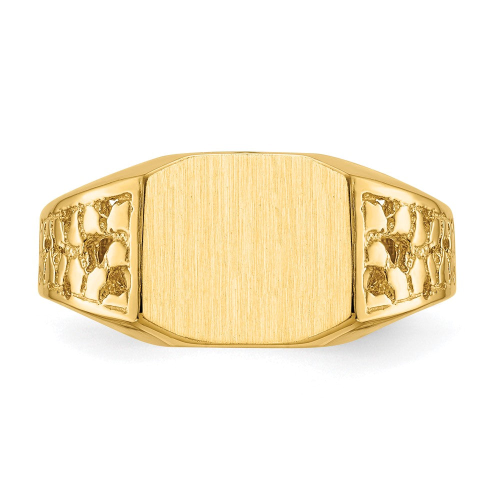 Polished Gold Fancy Signet Rings
