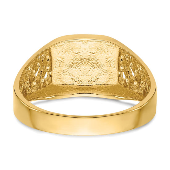Polished Gold Fancy Signet Rings