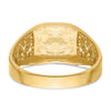Polished Gold Fancy Signet Rings
