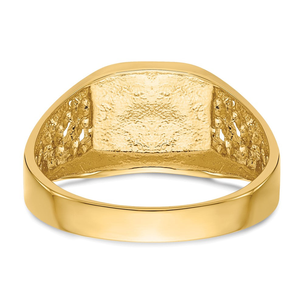 Polished Gold Fancy Signet Rings