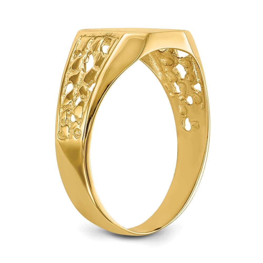 Polished Gold Fancy Signet Rings