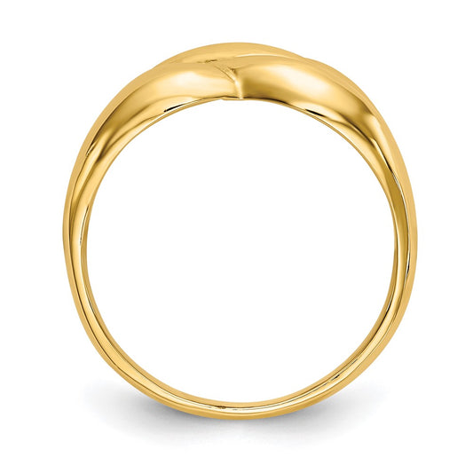 Gold Polished Classic Rings