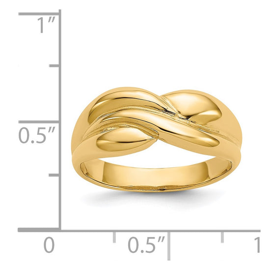 Gold Polished Classic Rings