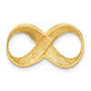 Gold Polished Infinity Slide Pendants