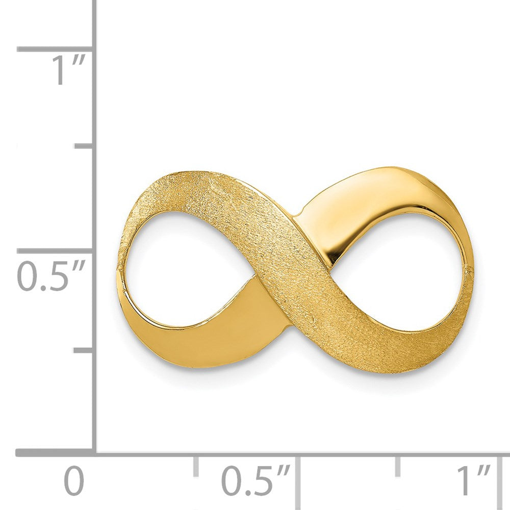 Gold Polished Infinity Slide Pendants