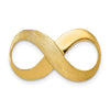 Gold Polished Infinity Slide Pendants
