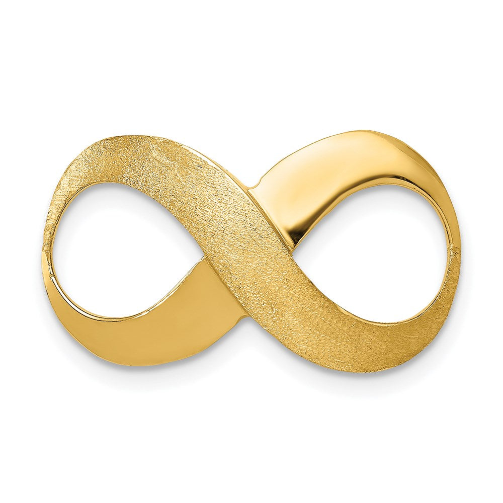 Gold Polished Infinity Slide Pendants