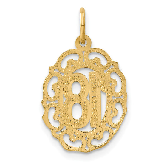 14k 18 in Oval Pendant