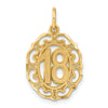 14k 18 in Oval Pendant