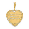 14k Reversible 50th ANNIVERSARY / OUR LOVE GROWS STRONGER EVERY YEAR Charm