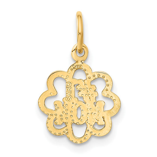 14k #1 MOM Charm