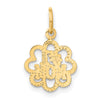 14k #1 MOM Charm