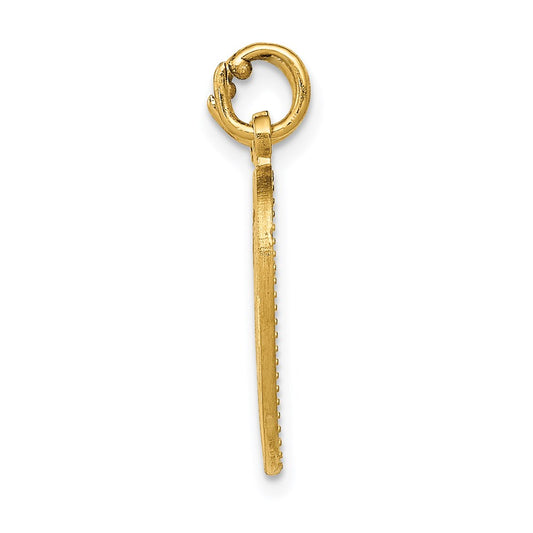 14k BEST SISTER 2-Piece Break-apart Heart Charm