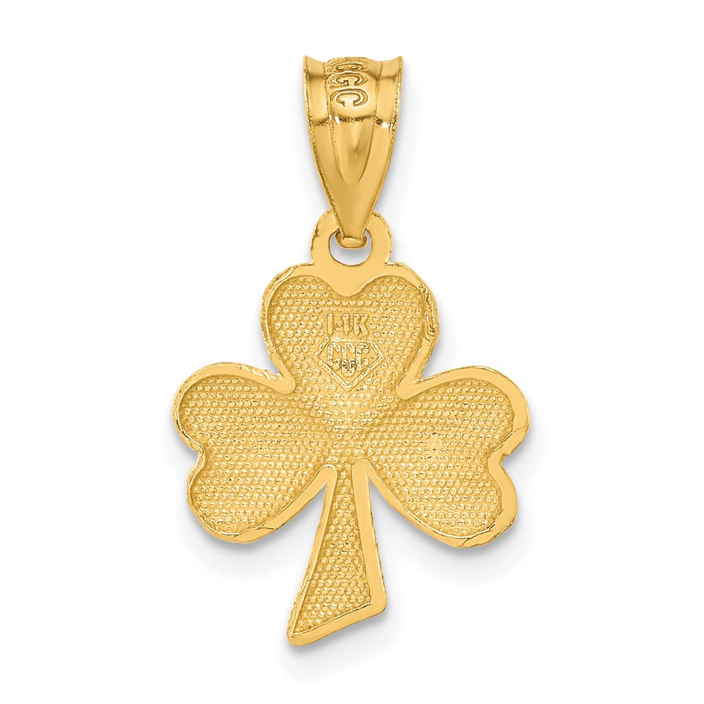 Gold Polished Four Leaf Cl.over Pendants