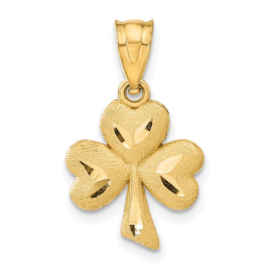 Gold Polished Four Leaf Cl.over Pendants