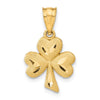 Gold Polished Four Leaf Cl.over Pendants