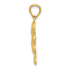 Gold Polished Four Leaf Cl.over Pendants