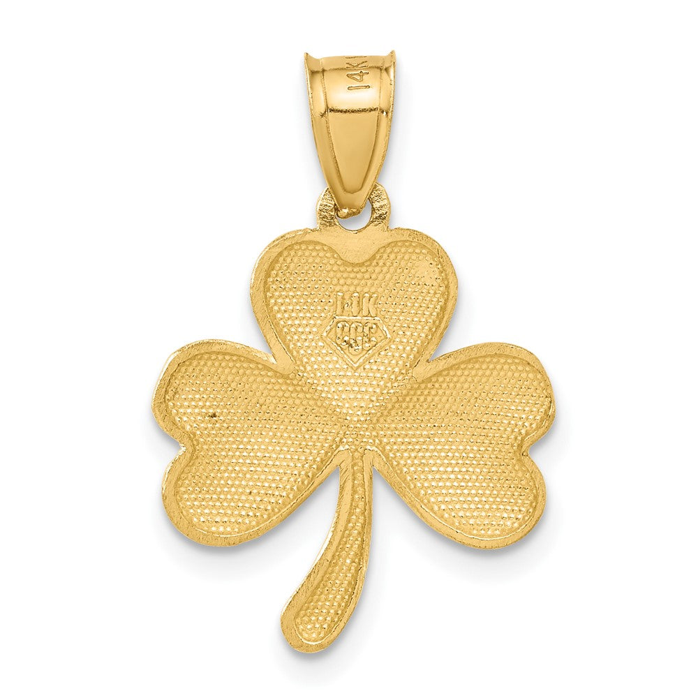 Gold Polished Four Leaf Cl.over Pendants