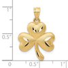 Gold Polished Four Leaf Cl.over Pendants