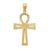 14k Large Ankh Cross Pendant
