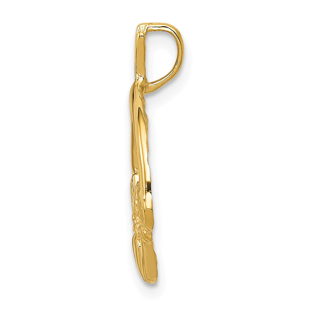 Gold Polished Claddagh Pendants