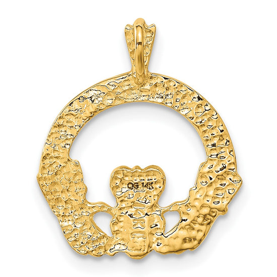 Gold Polished Claddagh Pendants